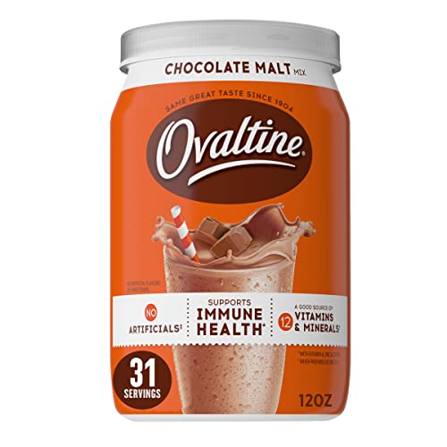 NESTLE OVALTINE Milk Flavoring Chocolate Malt Pack of 6