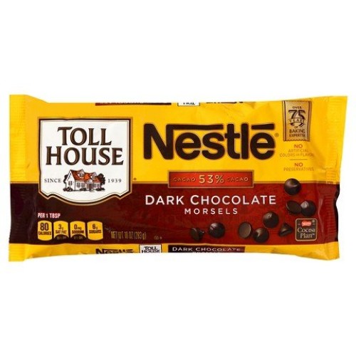Nestle Toll House, Dark Chocolate Morsels, 10 Oz Pack of 3