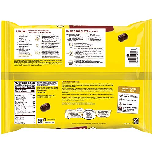 NESTLE TOLL HOUSE Dark Chocolate Morsels 40 Ounce