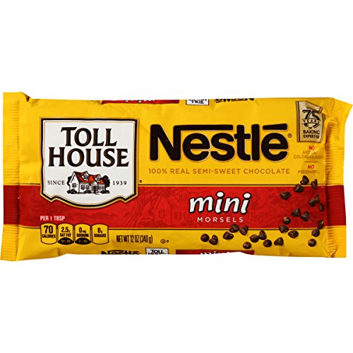 Nestle Toll House Semi-Sweet Chocolate Mini Morsels, 12 Ounce Pa...