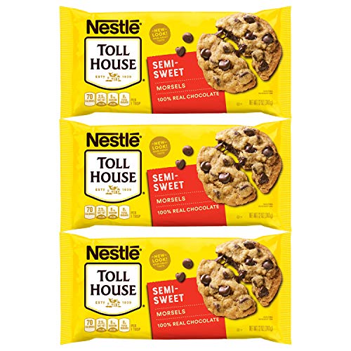 Nestle Toll House Semi-sweet Chocolate Morsels 12oz Pack of 3