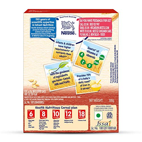 Nestlé Cerelac Infant Cereal Stage-1 6 Months-24 Months Wheat