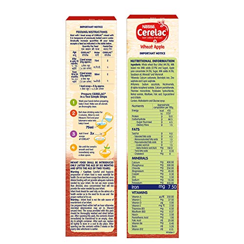 Nestlé Cerelac Infant Cereal Stage-1 6 Months-24 Months Wheat