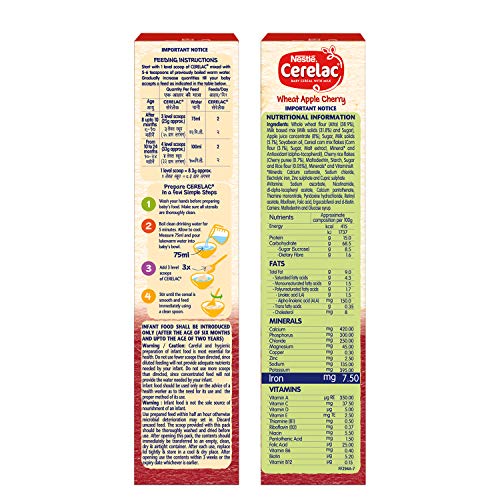 Nestlé Cerelac Infant Cereal Stage-2 8 Months-24 Months Wheat