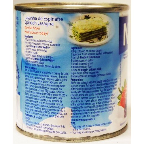 Nestlé Creme De Leite 300Ml | Table Cream 10.1 Fl.Oz. Pack Of 04