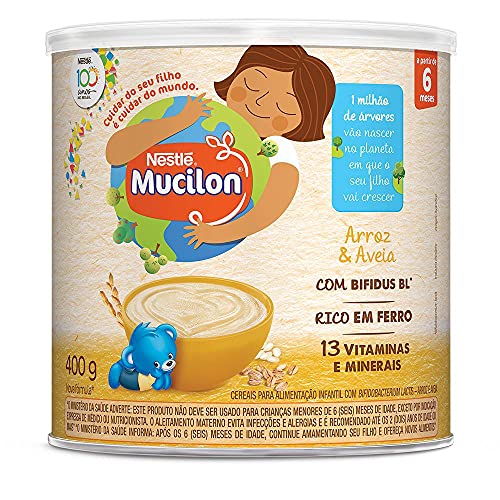 Nestlé Mucilon Arroz E Aveia 400G