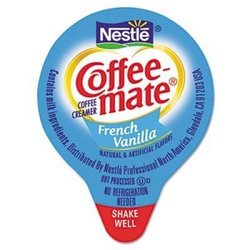 Coffee-Mate 35070 Liquid Coffee Creamer, Mini Cups, French Vanil