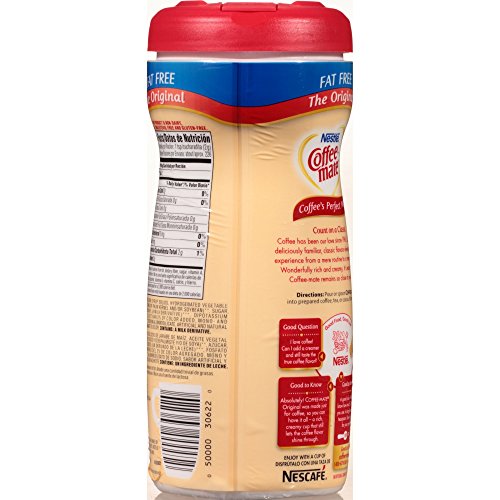 Coffee-Mate Original Fat Free Powder Coffee Creamer 16 Oz. Canis