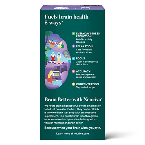 Nootropic Brain Support Supplement - Neuriva De-Stress Capsules