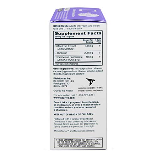 Nootropic Brain Support Supplement - Neuriva De-Stress Capsules