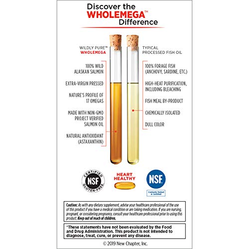 New Chapter Wholemega Fish Oil Supplement - Wild Alaskan Salmon