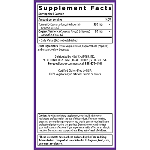 Turmeric Curcumin Supplement, New Chapter Turmeric Supplement, O