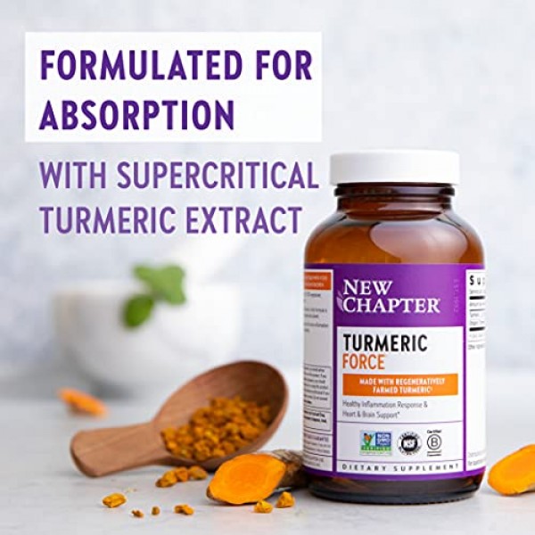 Turmeric Curcumin Supplement, New Chapter Turmeric Supplement, O...