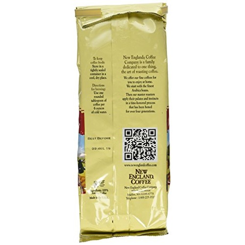 New England Coffee Eyeopener Coffee, Ground 9-Ounce Bags Pack O