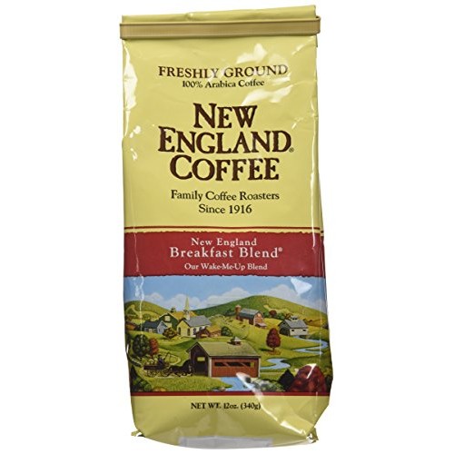 New England Ground Coffee, Breakfast Blend, 12Oz Bag Pack Of 3