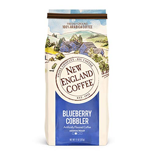 New England Coffee Blueberry Cobbler, Medium Roast Ground Coffee