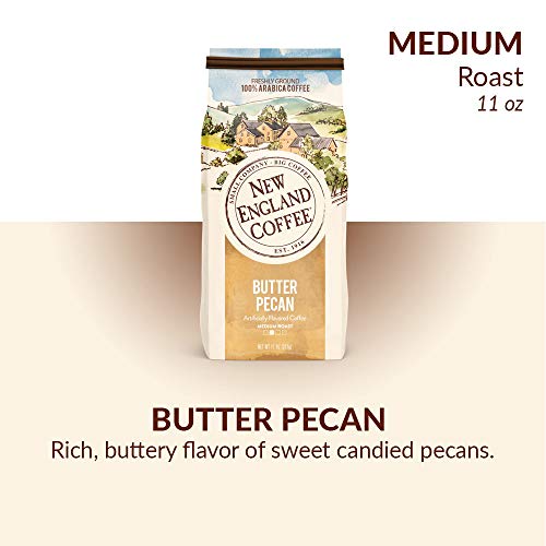 New England Coffee, Butter Pecan, 11 Ounce 1 Count