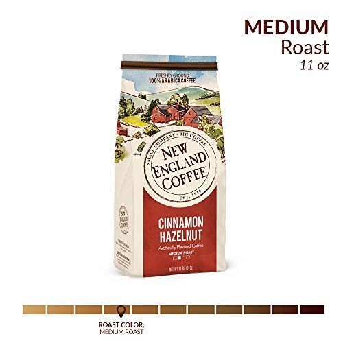 New England Coffee Cinnamon Hazelnut, Medium Roast Ground Coffee