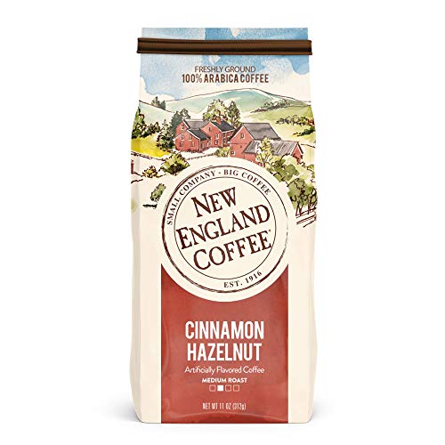 New England Coffee Cinnamon Hazelnut, Medium Roast Ground Coffee