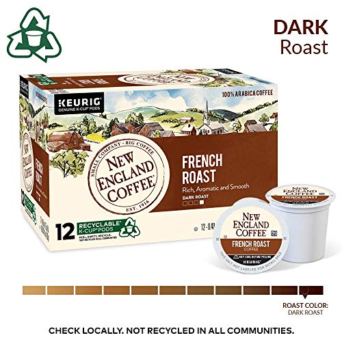 New England Coffee French Roast Dark Roast K-Cup Pods 12 Ct. Box