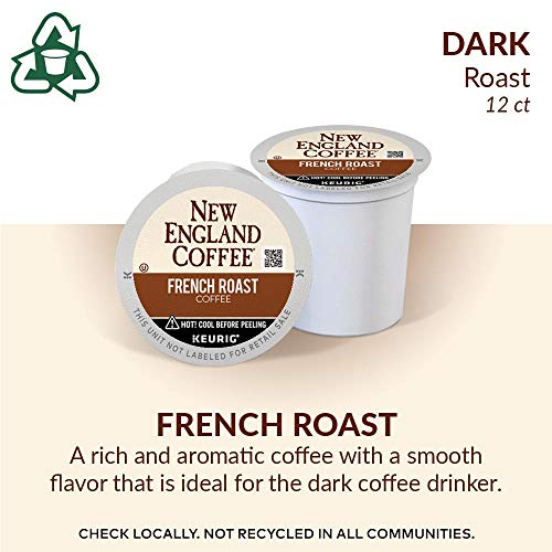 New England Coffee French Roast Dark Roast K-Cup Pods 12 Ct. Box