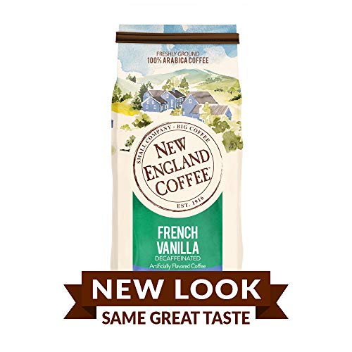 New England Coffee French Vanilla Decaffeinated Medium Roast Gro