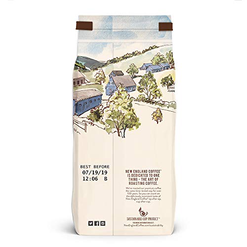 New England Coffee French Vanilla Decaffeinated Medium Roast Gro