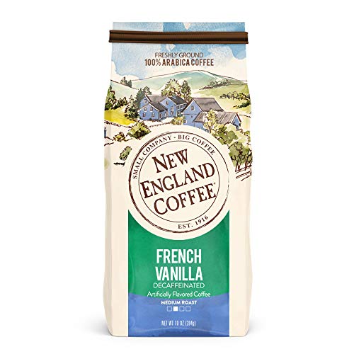New England Coffee French Vanilla Decaffeinated Medium Roast Gro