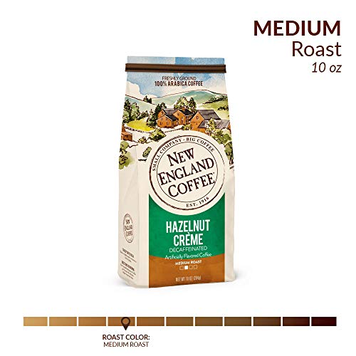 New England Coffee Hazelnut Creme, Decaffeinated Medium Roast Gr