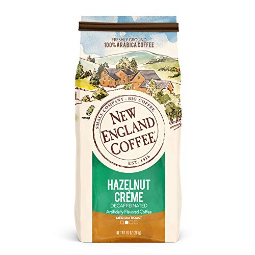 New England Coffee Hazelnut Creme, Decaffeinated Medium Roast Gr