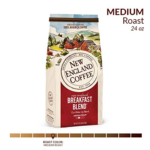 New England Coffee, New England Breakfast Blend, Medium Roast Gr