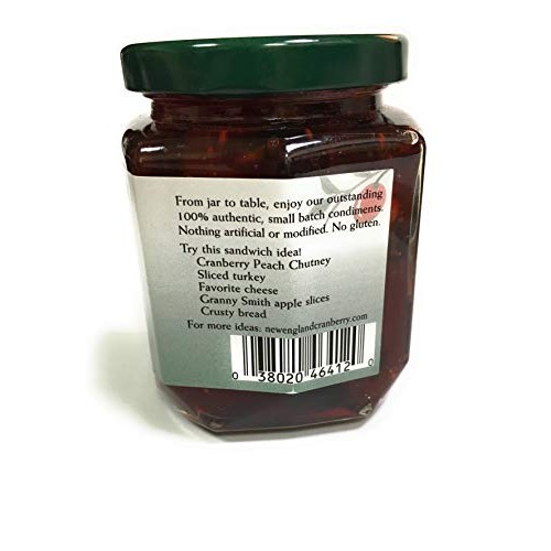 New England Cranberry, Chutney Cranberry Peach, 12 Ounce