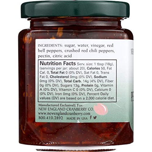 New England Cranberry, Jelly Hot Pepper, 12 Ounce