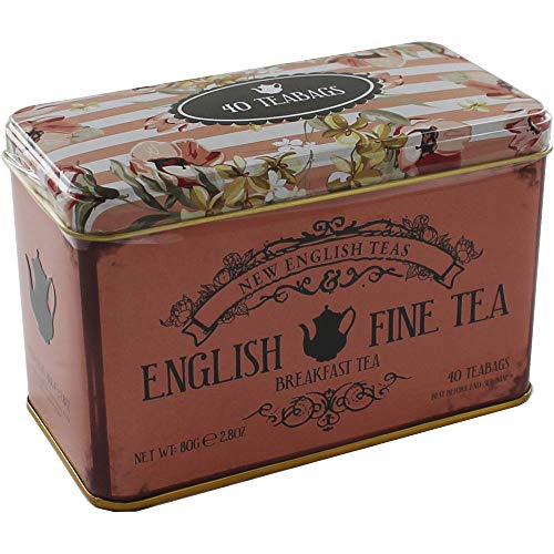 English Breakfast Tea 40 Tea Bags In An Attractive Floral And El
