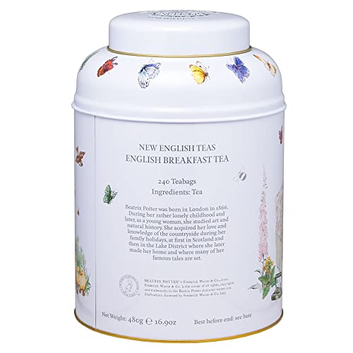 New English Teas Beatrix Potter Peter Rabbit Tea Caddy with 240 ...