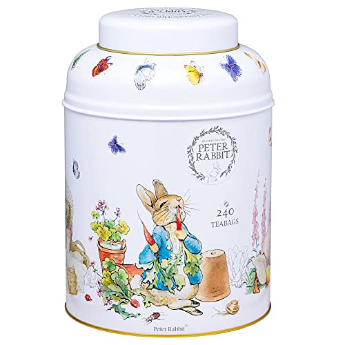 New English Teas Beatrix Potter Peter Rabbit Tea Caddy with 240 ...