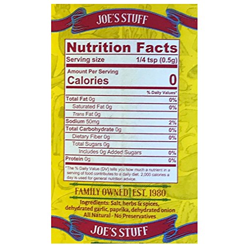 Joes Stuff Original Blend Seasoning From New Orleans, 9 Oz
