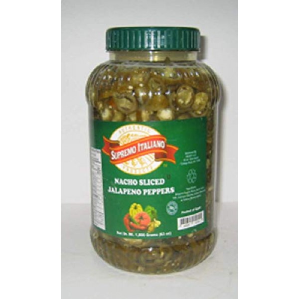 Supremo Italiano: Sliced Jalapeno Peppers 1 Gallon