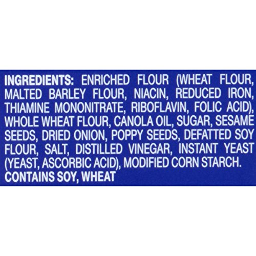 New York All Natural Flatbreads, Everything, 5 Ounce Pack Of 12