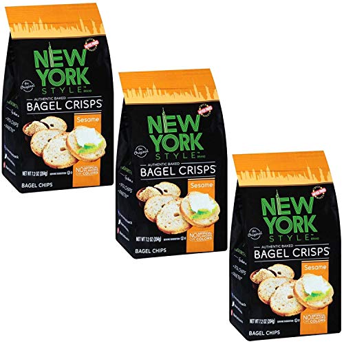 New York Style Bagel Crisp, Sesame, 7.2 Ounce Pack Of 3