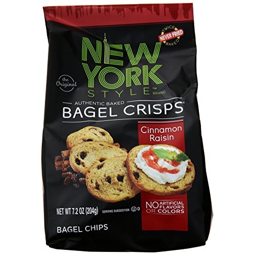 New York Style Bagel Crisps, Cinnamon Raisin, 7.2 Ounce