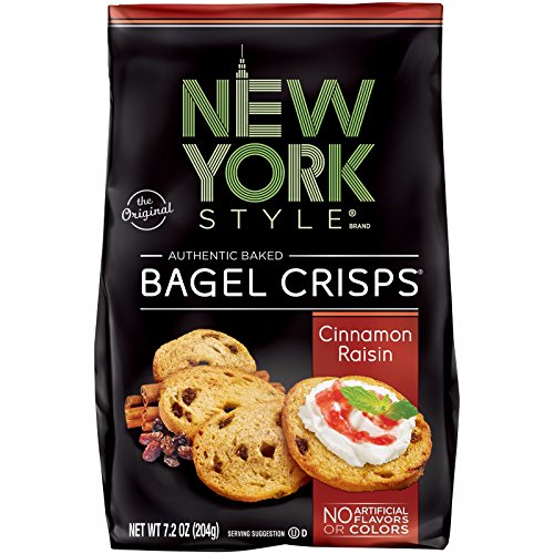 New York Style Bagel Crisps Plain, Garlic, Cinnamon Raisin - Pa