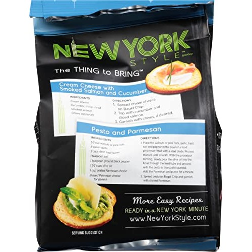 New York Style Bagel Crisps, Sea Salt, 6 Ounce