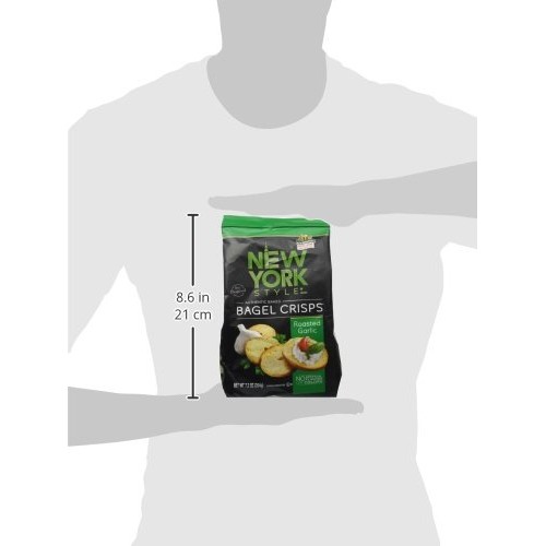 New York Style Bagel Roasted Garlic Crisps, 0.53 Pound