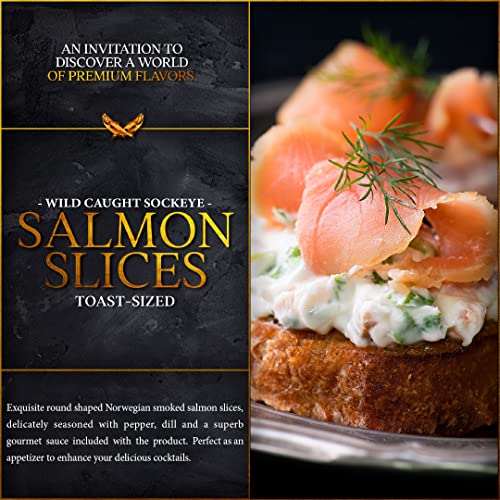 New Yorks Delicacy - 5 x 8 Oz. 2.5 Lb. - Wild Caught Smoked S...