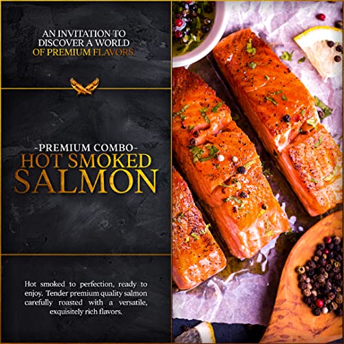 New Yorks Delicacy Hot Smoked Norwegian Roasted Salmon - 8 x 4 ...