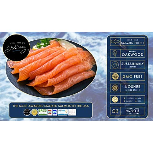 New Yorks Delicacy, Natural Smoked Salmon Nova - 5 X 1 Lb. - Mo