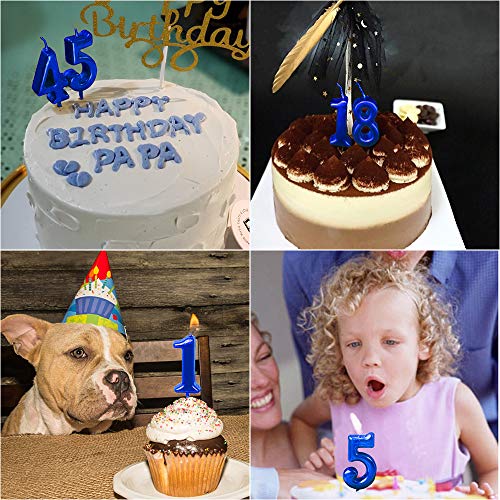 Newcandle Blue Birthday Candles 7 Candle 7Th Seven Years Cake Ba