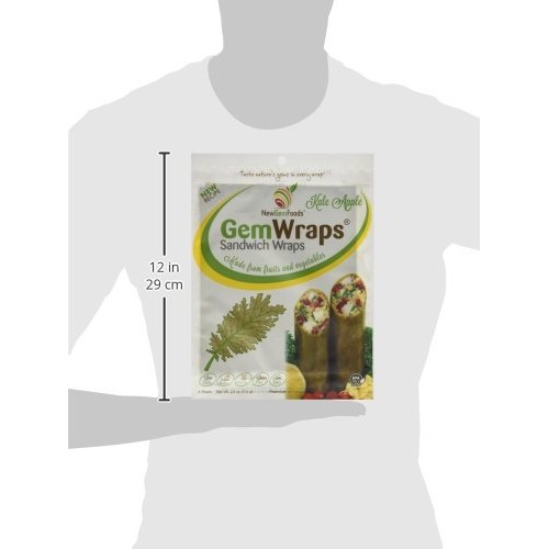 Gemwraps Apple-Kale Sandwich Wraps 6-Sheets