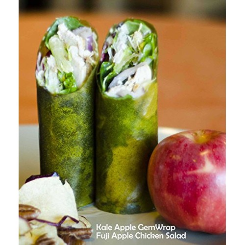 Gemwraps Apple-Kale Sandwich Wraps 6-Sheets